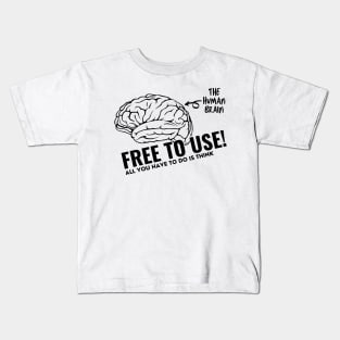 The Human Brain - Free To Use! Kids T-Shirt